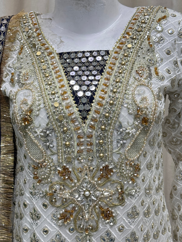 SJ3478 White Blue