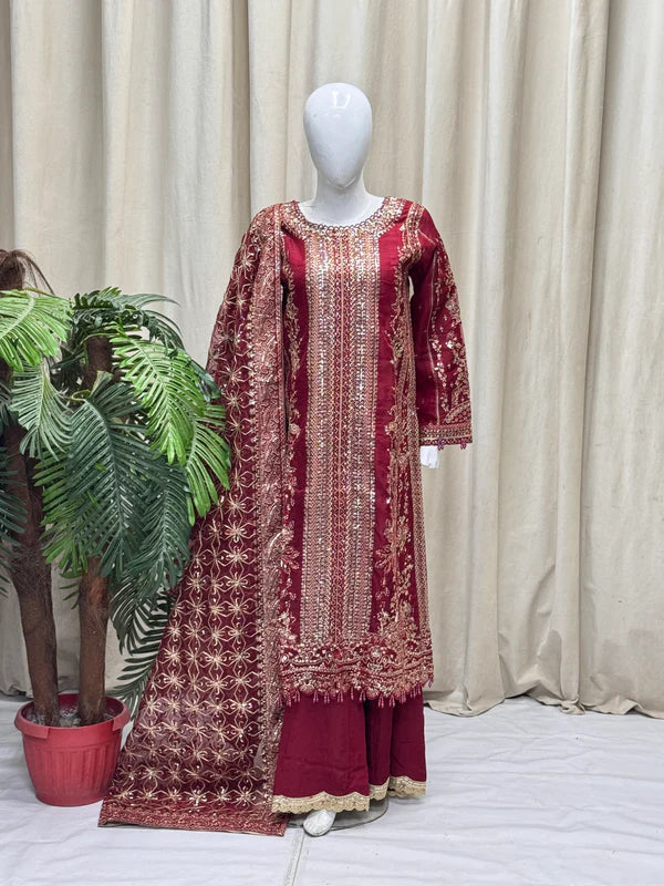 SJ3352 Mehroon