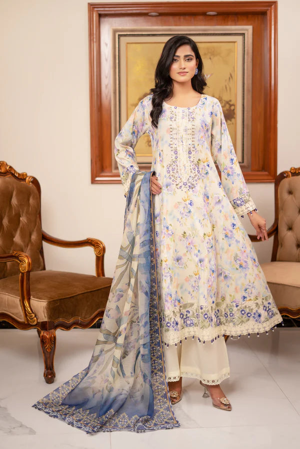 Munira Mehak Frock MSL off white