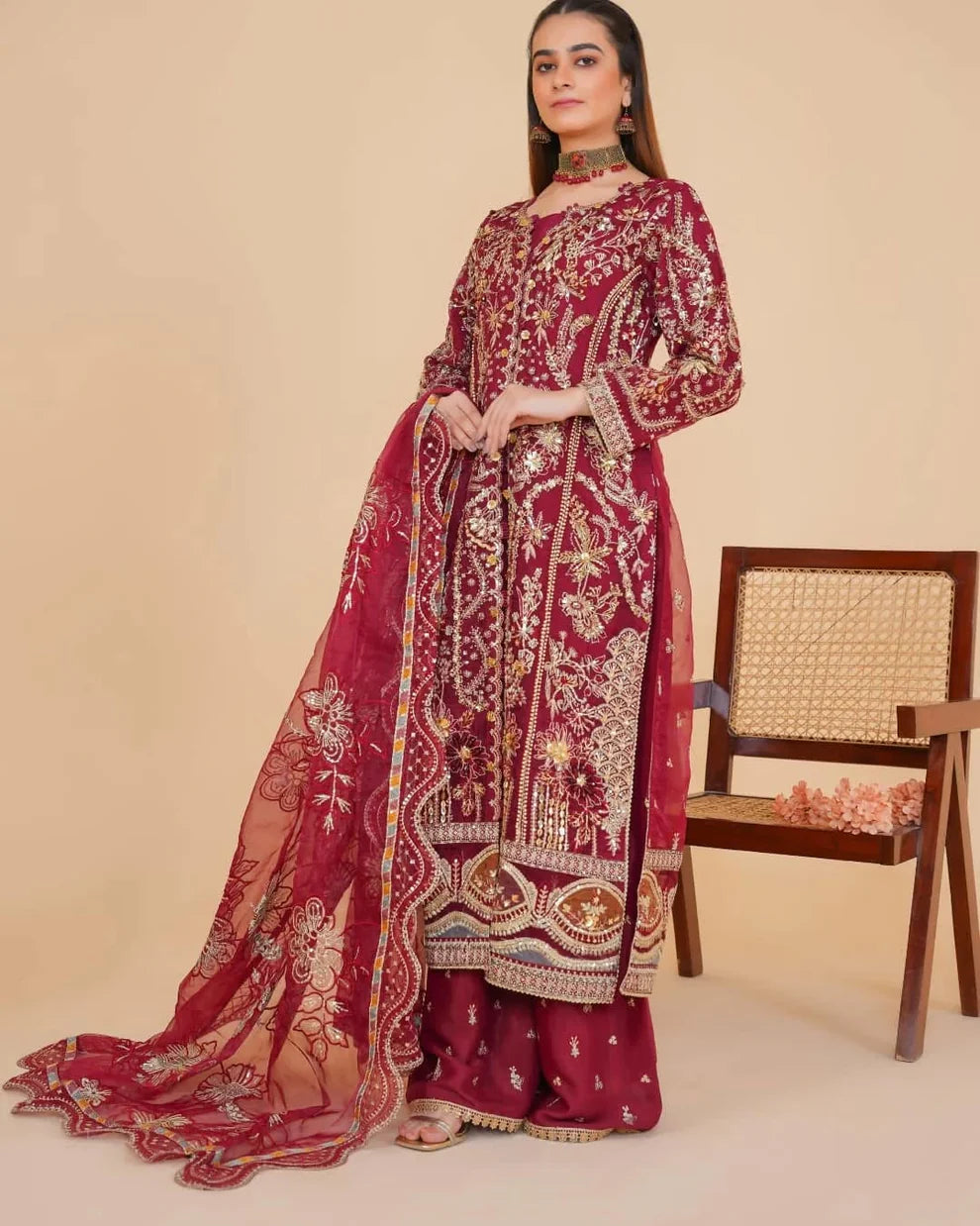 SJ3454 Mehroon