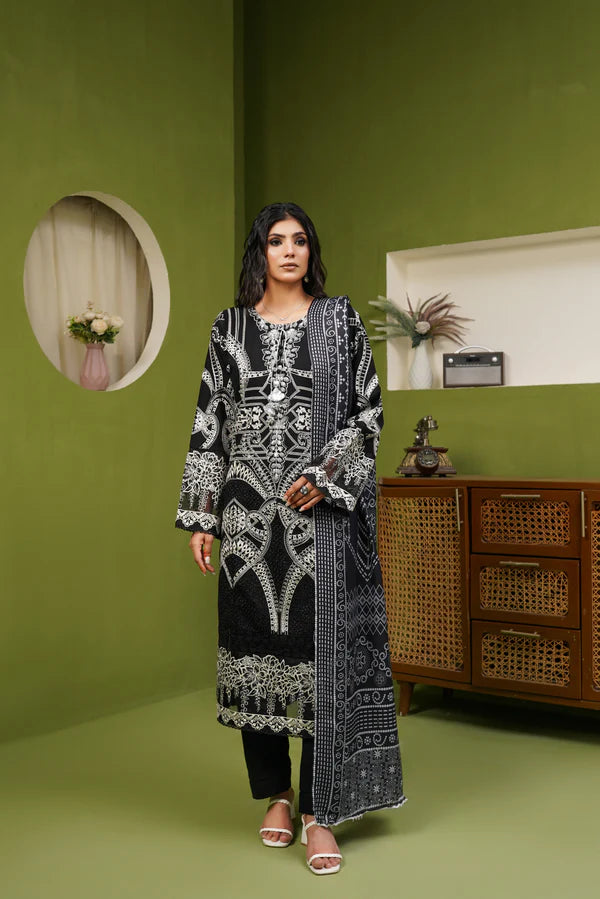 Munira 7 Chic Dhanak Deep Black