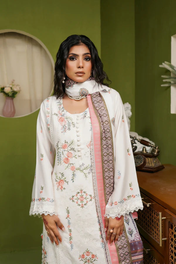 Munira 7 Chic Dhanak Off White