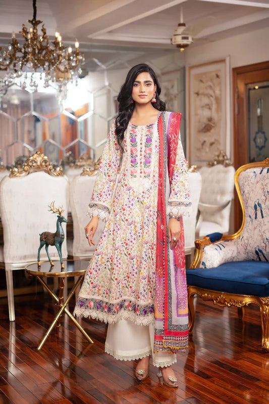 Munira Mehak Frock MSL cream