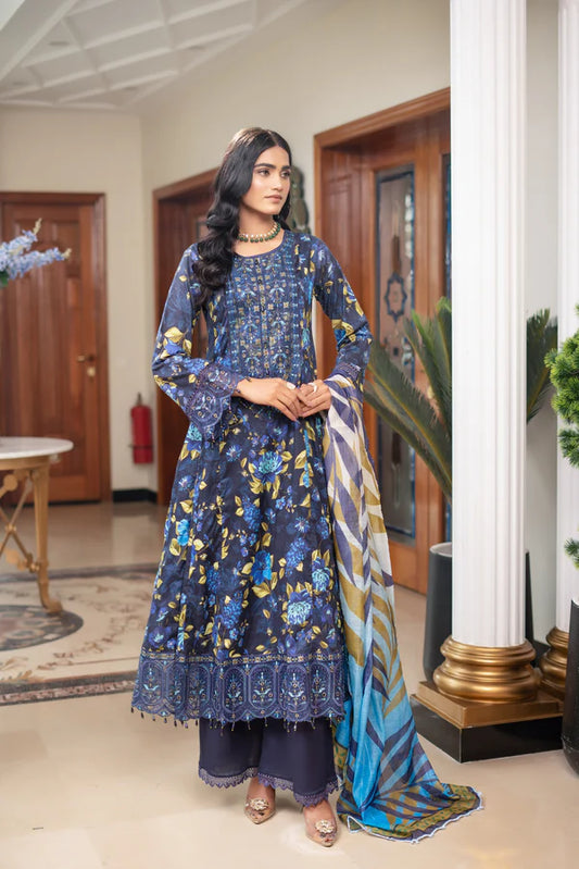 Munira Mehak Frock MSL blue