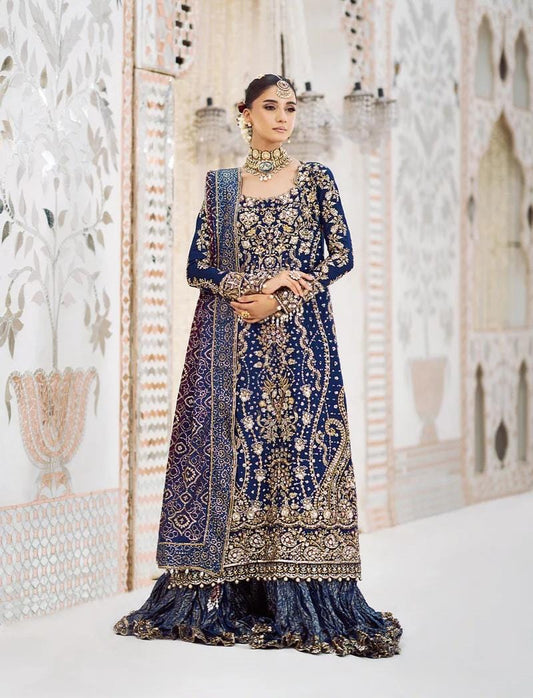party wear 4127  BLUE