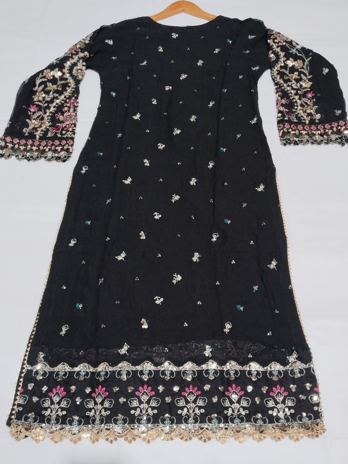 party wear black sharara