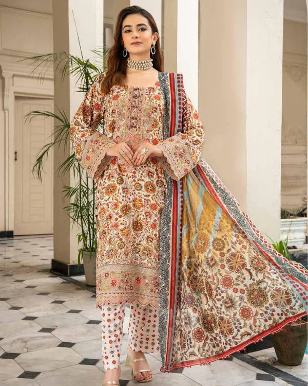 Munira Khazaan MSL 02 Floral White